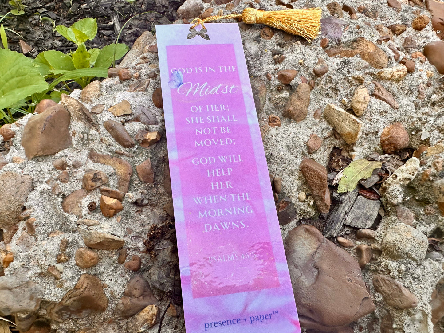 She Shall Not Be Moved Psalm 46:5 | Bookmark